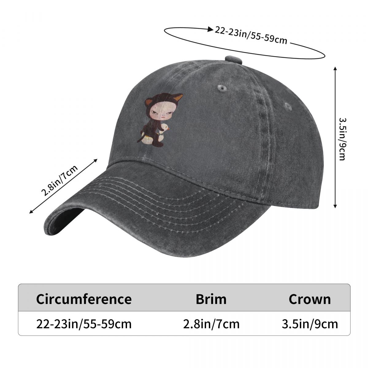 Washed Men's Baseball Cap CUTE - Golf Cap Dad recension och pris