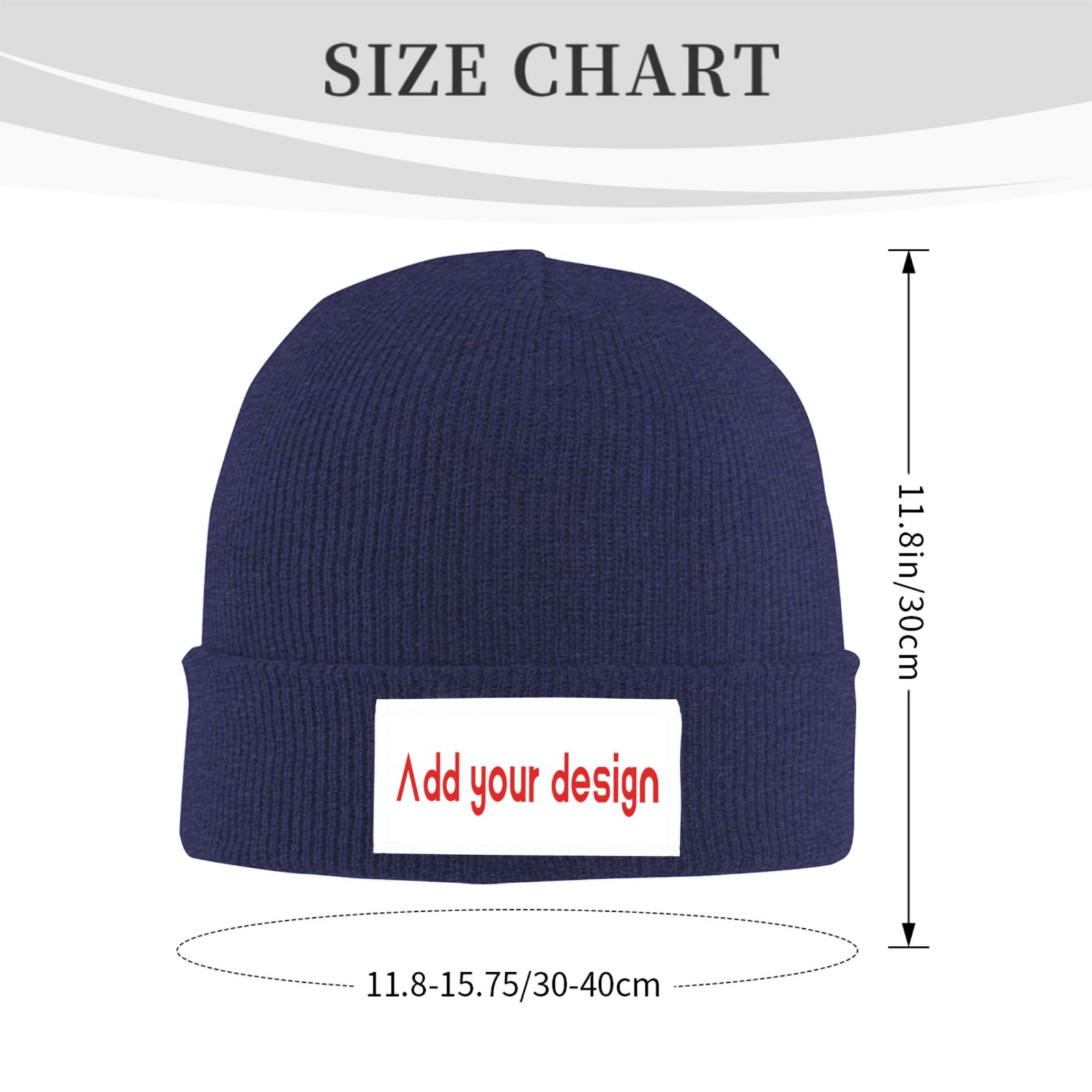 Custom Beanie Hat Personalized - Beanie Cuffed Knit recension och pris