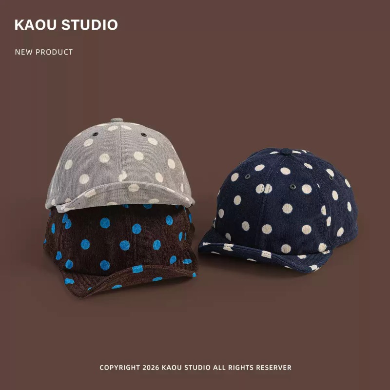 Unisex Polka Dot Corduroy Base - Corduroy Cap 5 Panel recension och pris