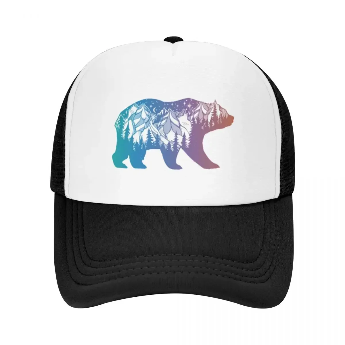 California Bear With Mountains - Trucker Cap Mesh recension och pris