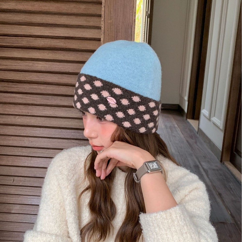 Women’s Knitted Beanie Hat Pol - Beanie Cuffed Knit recension och pris